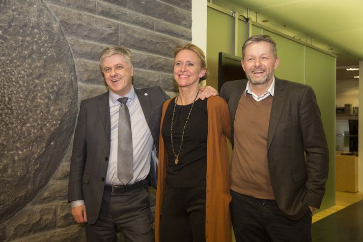 Ráðherrar Viðreisnar, Benedikt, Þorgerður og Þorsteinn.