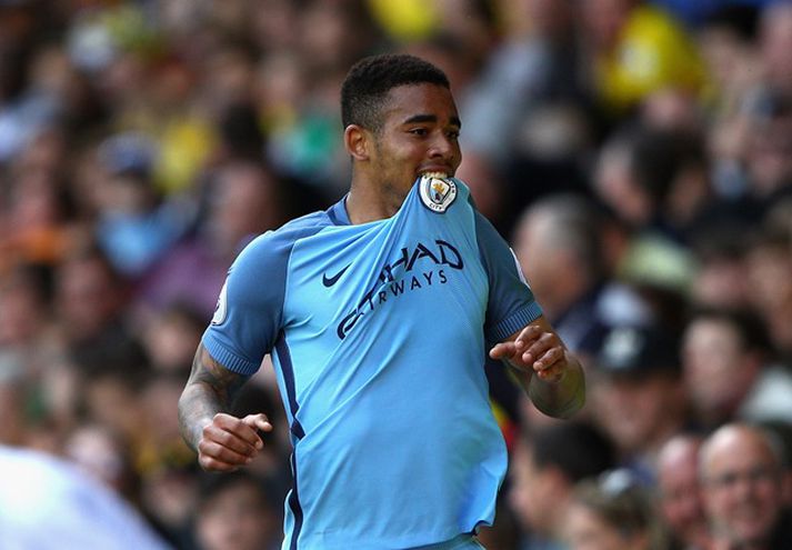 Gabriel Jesus skoraði sjö mörk fyrir Manchester City á síðasta tímabili.