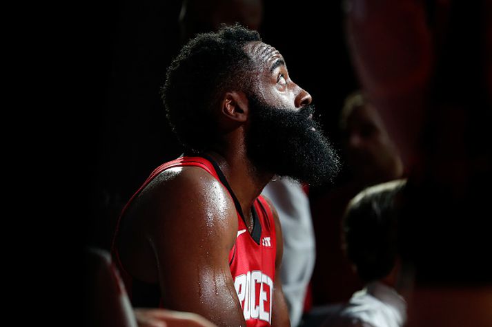 James Harden lék á alls oddi í nótt.