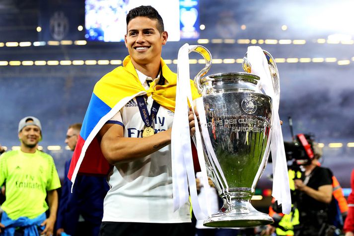 James Rodríguez hefur unnið Meistaradeildina með Real Madrid undanfarin tvö ár en núna getur hann hjálpað til við að enda sigurgönguna.