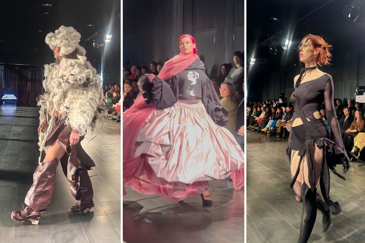 Það var mikið um dýrðir á útskrifarsýningu fatahönnunarnema LHÍ.