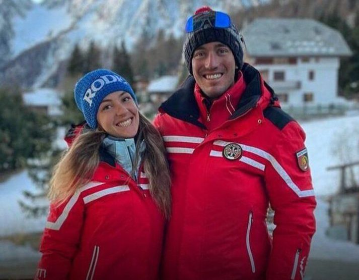 Elisa Arlian og Jean Daniel Pession létust í skíðaslysi í Ölpunum.