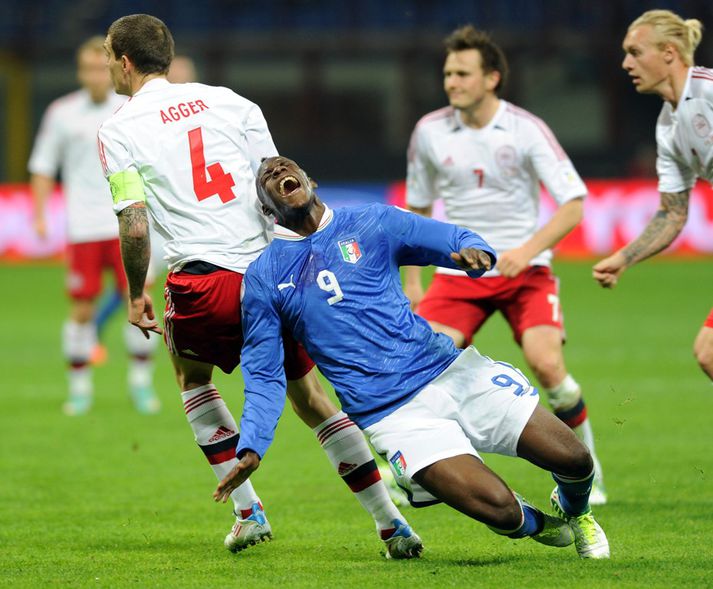 Balotelli á ferðinni í kvöld.