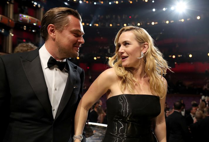 Kate og Leo á Óskarnum í gær.