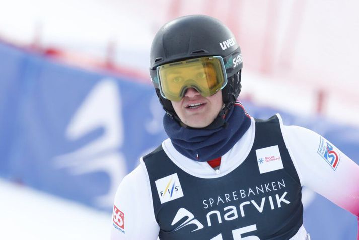 Matthías Bjarnason má vera stoltur eftir frammistöðu sína á HM unglinga í gær.