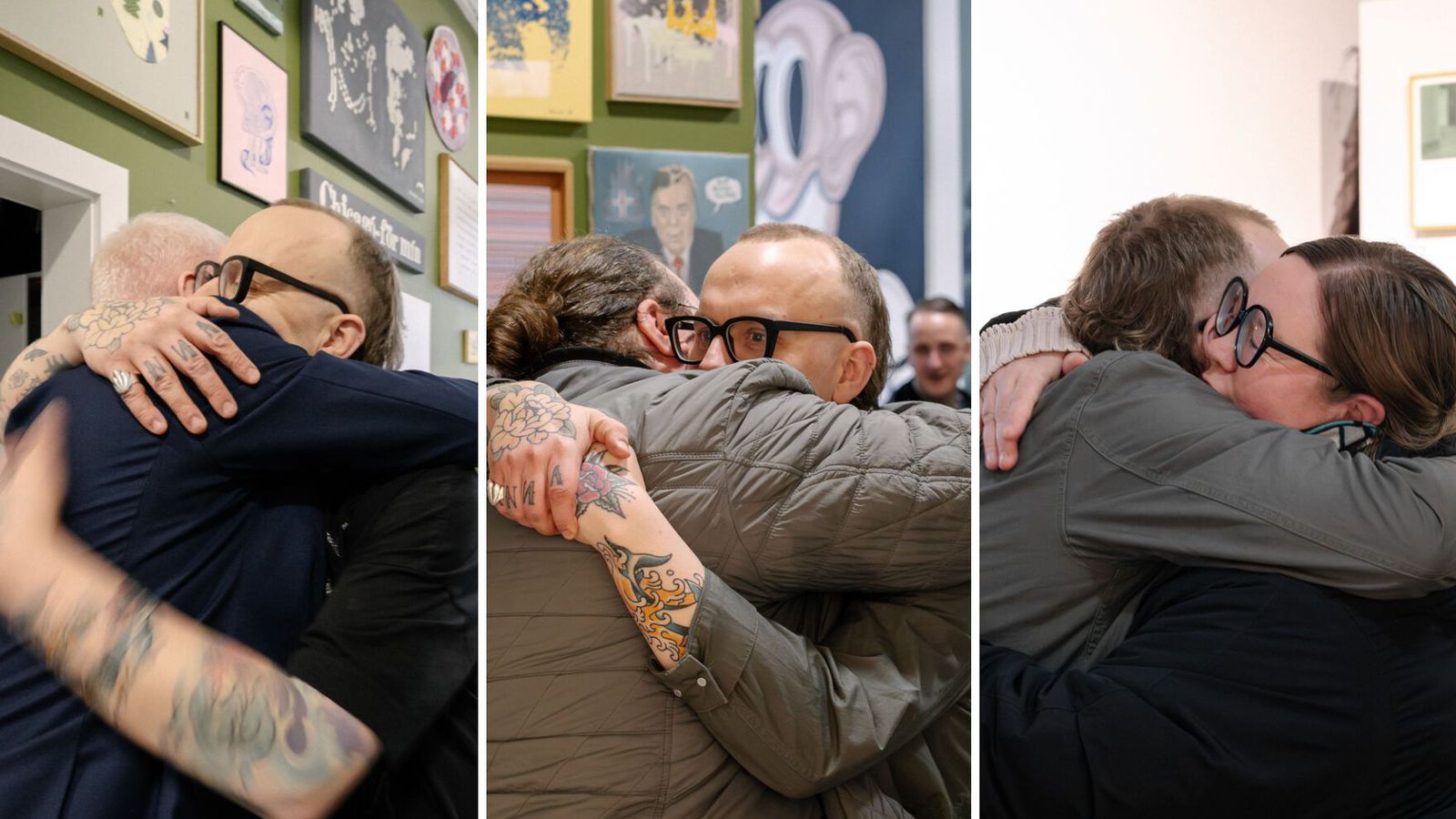 Settu tærnar upp í loft og fengu knús