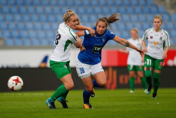 Harpa Þorsteinsdóttir var illviðráðanleg og skoraði urmul marka fyrir Stjörnuna á sínum ferli.