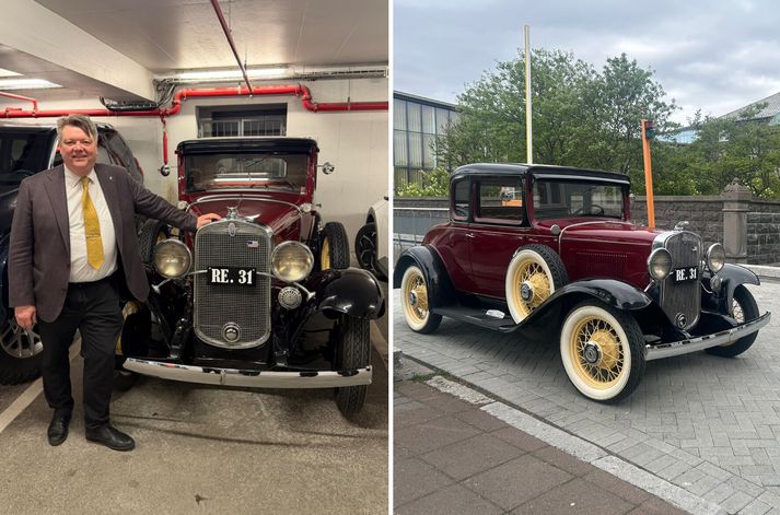 Rúnar mætti með stæl á þingið.