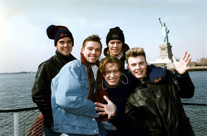 take that Hljómsveitin Take That áður en Robbie Williams sagði skilið við hana.