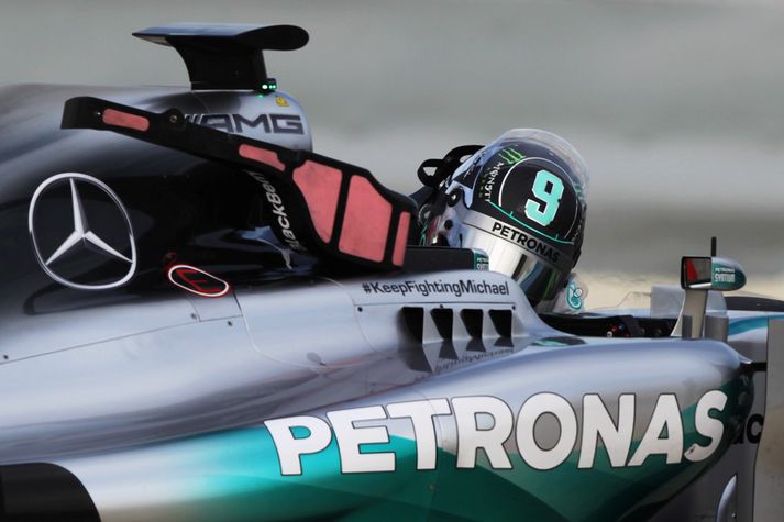 Rosberg í bílnum.