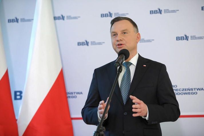 Andrzej Duda tók við embætti forseta Póllands árið 2015.