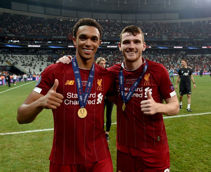 Andy Robertson og Trent Alexander-Arnold.