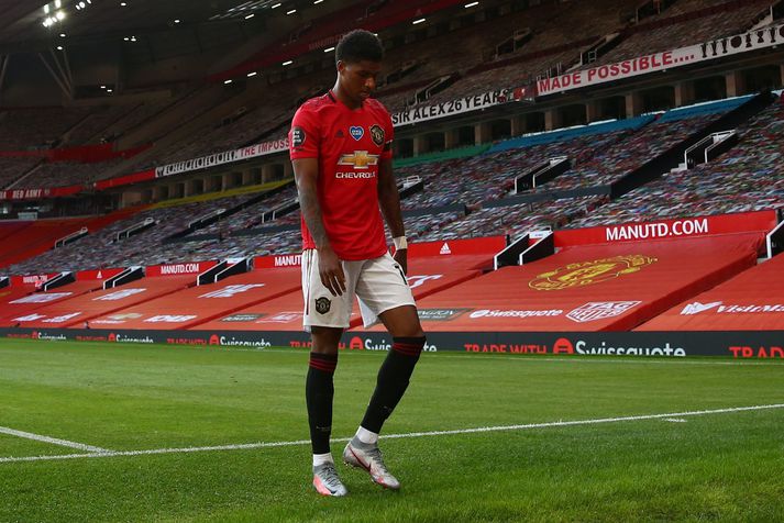 Marcus Rashford kynntist sjálfir fátækt í barnæsku og hefur barist gegn henni síðan að hann komst í stöðu til að geta haft áhrif.