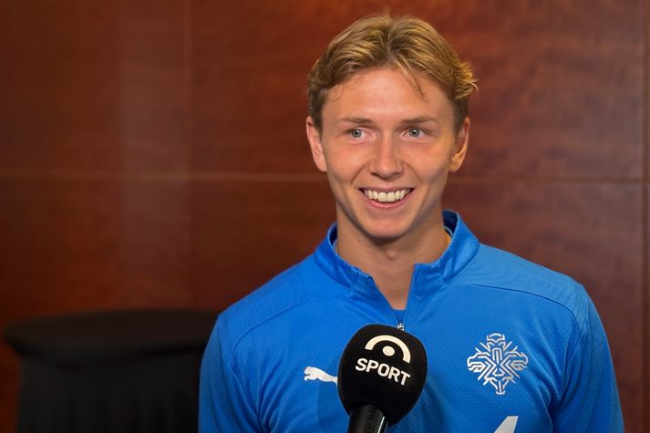 Bjarki Steinn er klár í slaginn gegn Aserbaísjan á morgun.