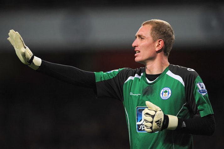 Chris Kirkland í leik með Wigan.