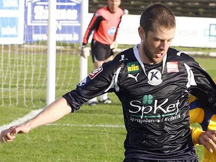 Jóhann Birnir Guðmundsson skoraði mikilvægt mark í kvöld.