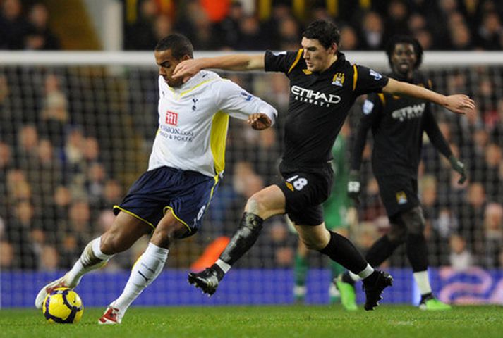 Gareth Barry í leiknum gegn Tottenham.