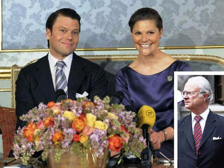 Daniel Westling, Viktoría og Karl Gústaf.