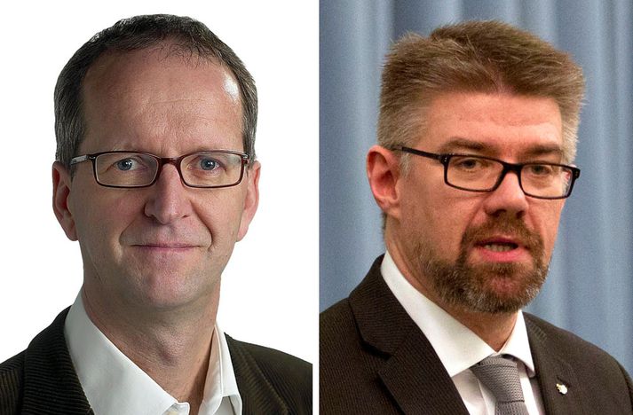 Óðinn Jónsson og Gunnar Bragi Sveinsson en milli þessara tveggja andar nú köldu.