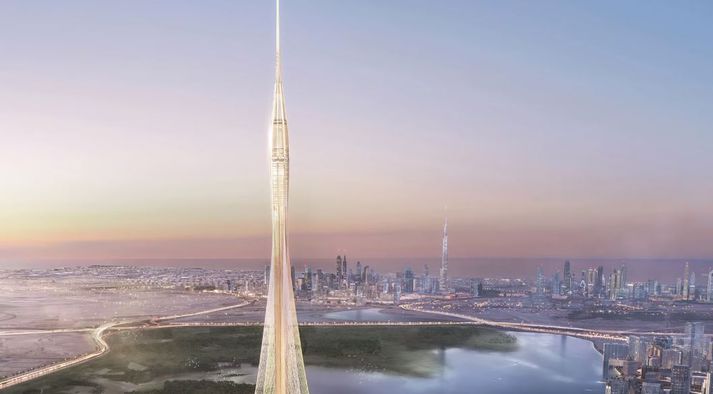 Dubai Creek Tower verður 1300 metra há.