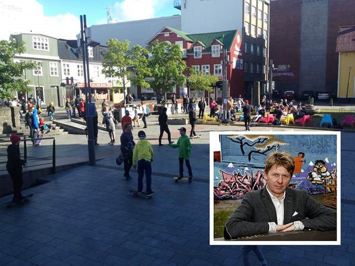 Jakob Frímann Magnússon, miðbæjarstjóri, segir að á Ingólfstorgi sé pláss fyrir alla.