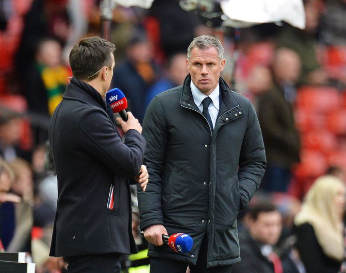 Carragher, sem starfar í dag fyrir Sky, er ósáttur með sitt fyrrum félag.