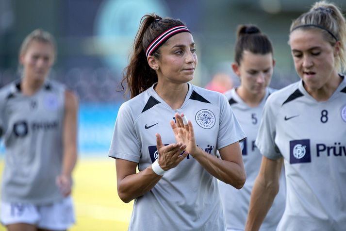 Nadia Nadim spilar nú með Racing Louisville FC í Bandaríkjunum.