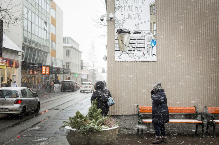 Myndavélarnar á horni Klapparstígs eru þær síðustu sem námu ferðir Birnu Brjánsdóttur.