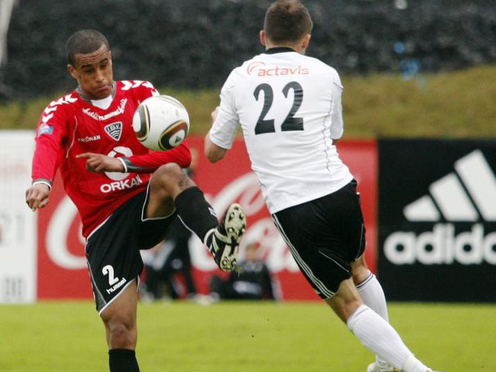 James Hurst í leik með ÍBV síðasta sumar.