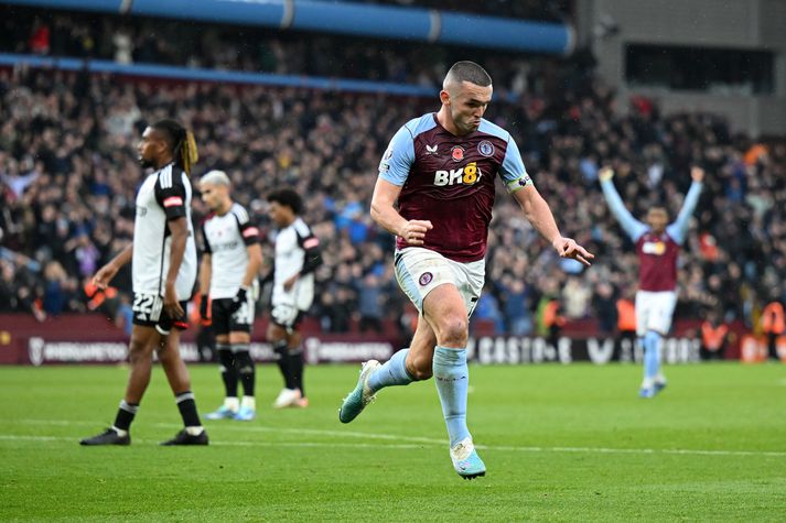 John McGinn skoraði eitt marka Villa í dag.
