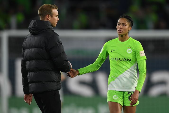 Sveindís Jane Jónsdóttir og stöllur í Wolfsburg komust í úrslit 2023. Liðið komst hins vegar ekki í riðlakeppnina á síðustu leiktíð.