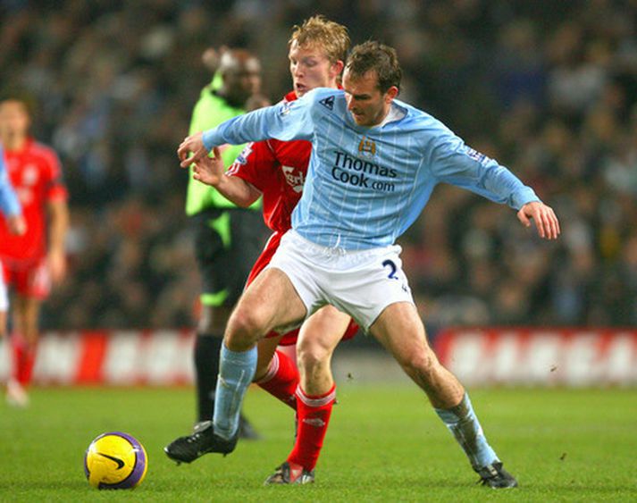Dietmar Hamann í leik með Manchester City gegn Liverpool árið 2007.