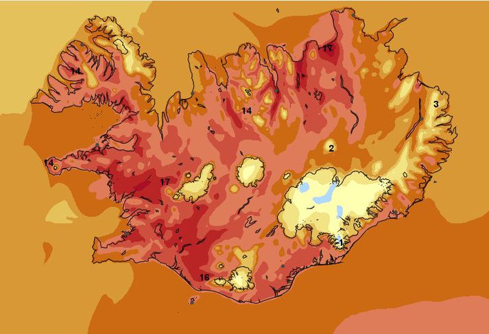 Hlýjast verður norðaustantil á landinu