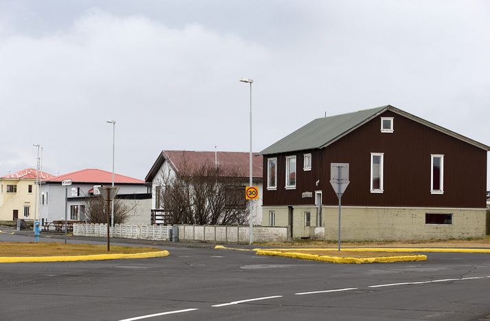 Frá Sandgerði en rafmagn fór af á öllum Suðurnesjum fyrr í dag. 