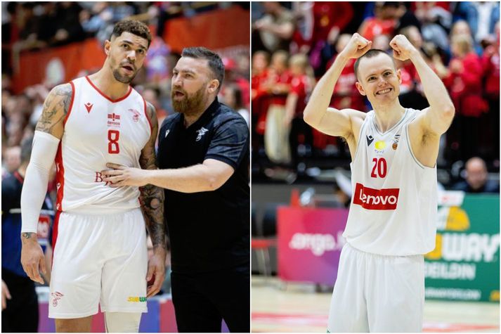 Kristófer Acox og Kári Jónsson eru tveir af bestu leikmönnum deildarinnar að mati annarra leikmanna deildarinnar.
