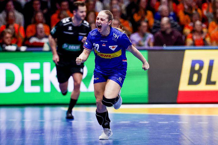 Zoe Sprengers og stöllur hennar í hollenska handboltalandsliðinu hafa unnið alla sína leiki á HM.