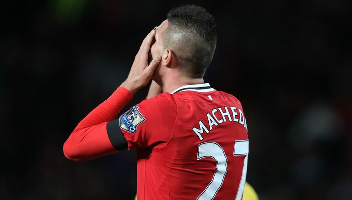 Federico Macheda í leik með United.