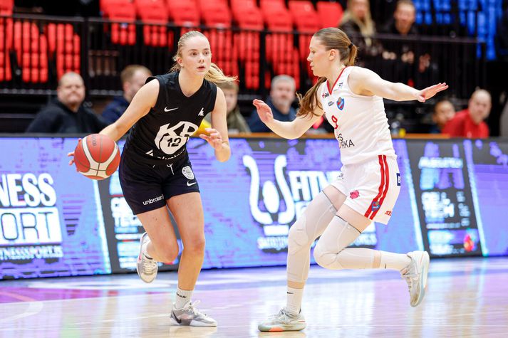 Haukar og KR spilar til úrslita um deildarmeistaratitilinn í kvöld.