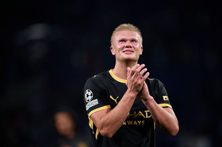 Erling Haaland skoraði tvennu gegn Porto í gærkvöld.