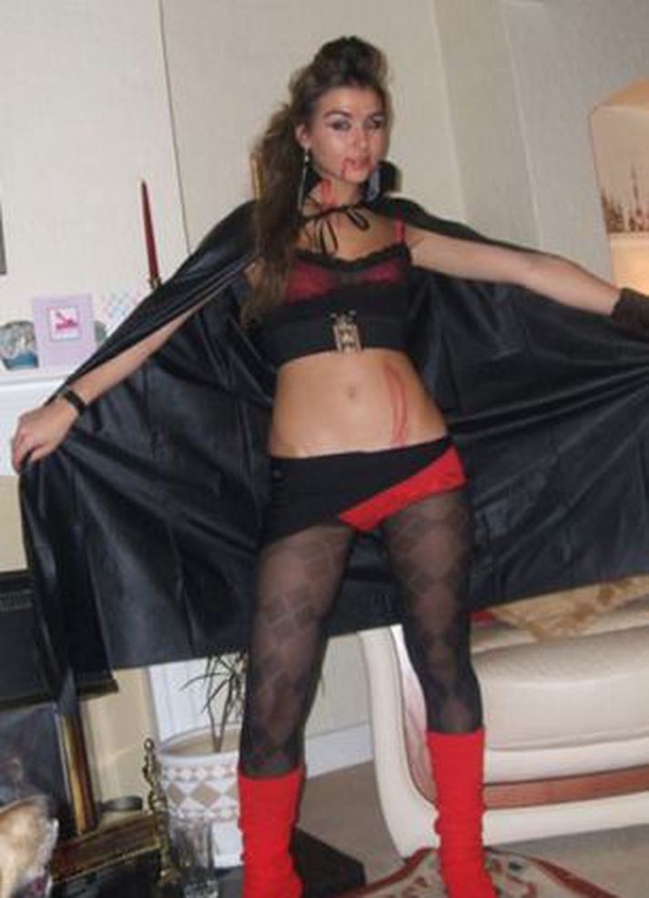 Jenny í góðu stuði.