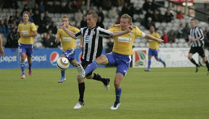 Dofri á ferðinni í viðureign KR og HJK í forkeppni Meistaradeildar Evrópu á dögunum.
