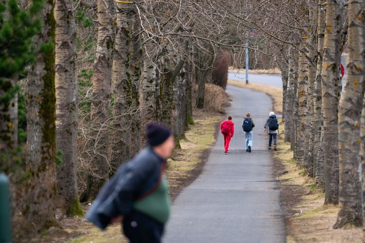 Hiti yfir daginn verður frá einu stigi norðaustanlands, að þrettán stigum á Suðurlandi.