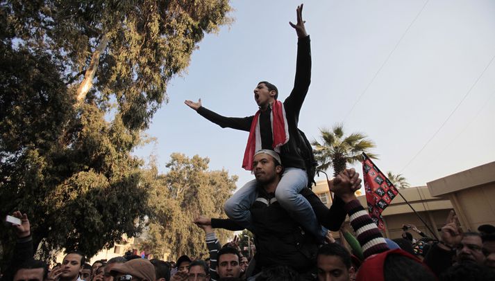 Frá Egyptalandi í dag.