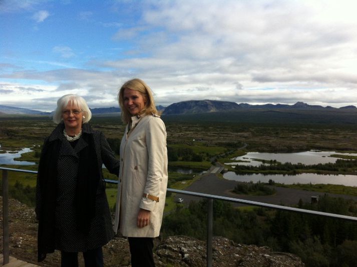 Jóhanna Sigurðardóttir forsætisráðherra ásamt Helle Thorning-Schmidt forsætisráðherra Danmerkur.