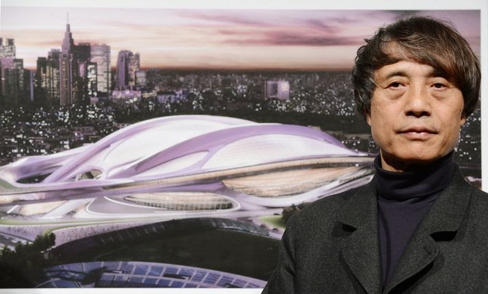 Japanski arkitektinn Tadao Ando fór fyrir dómnefndinni sem valdi hönnun Zaha Hadid fyrir Ólympíuleikvanginn nýja.