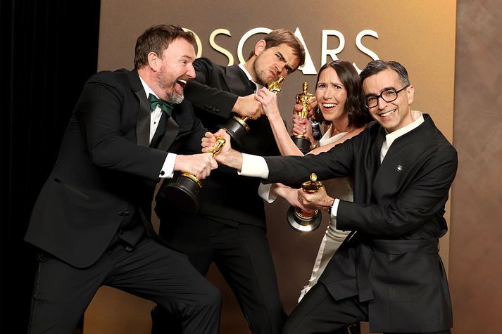 Jack Piatt, Sam A. Davis, Natalie Musteata, og Alexandre Singh sem lentu í jafntefli í flokki leikinna stuttmynda.