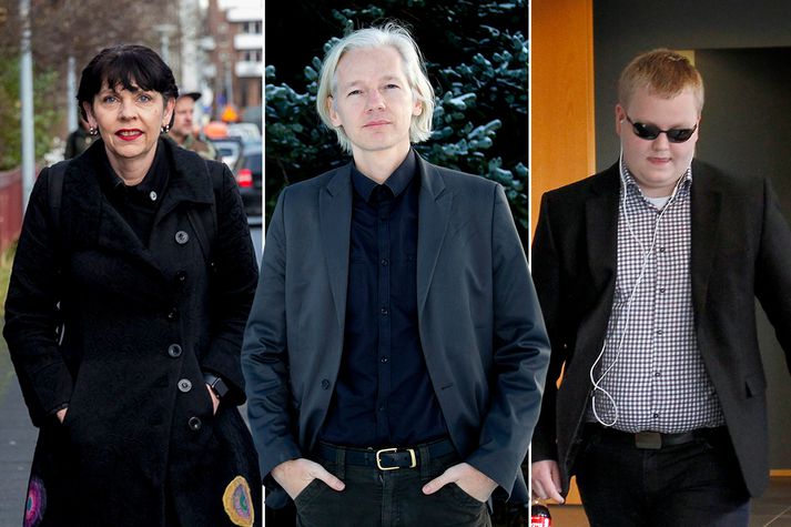 Birgitta er kölluð svikari en jafnframt hrósað fyrir hugrekki að hafa heimsótt Assange í sendiráðið. Dómum yfir Sigga hakkara er fagnað í skilaboðunum sem var lekið á netið.