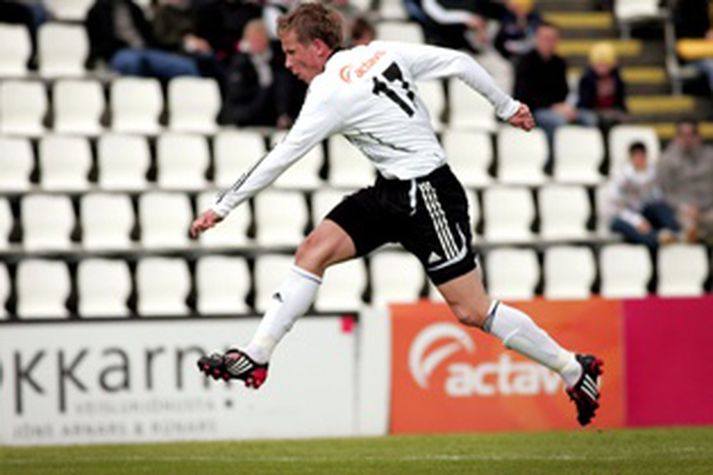 Atli Viðar Björnsson skoraði bæði mörk FH í dag