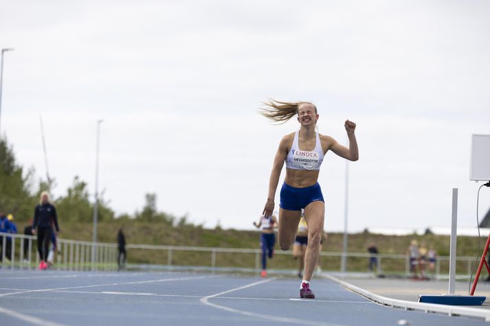 Ísold vann silfur í u20 ára flokki. Myndin er frá mótinu í fyrra, þegar Ísold vann gull í u18 ára flokki.