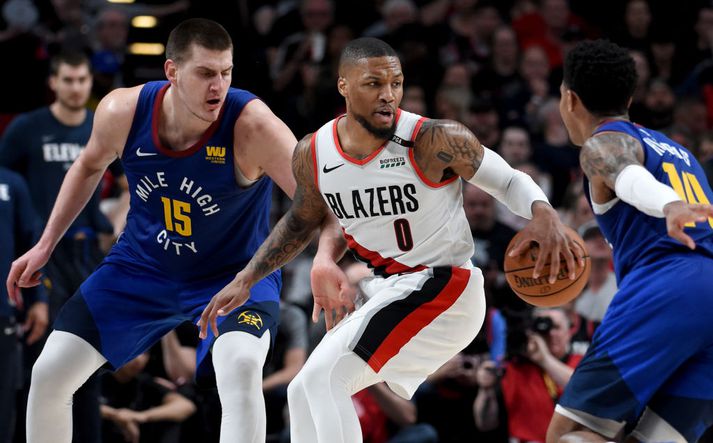 Damian Lillard vaknaði eftir smá lúr.